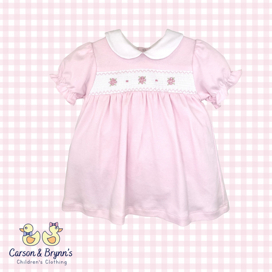 Petit Ami Smocked Flower Knit Dress