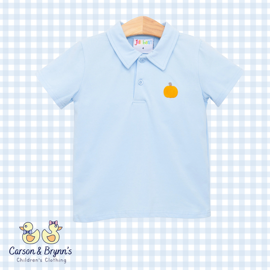 Pumpkin Embroidery Polo