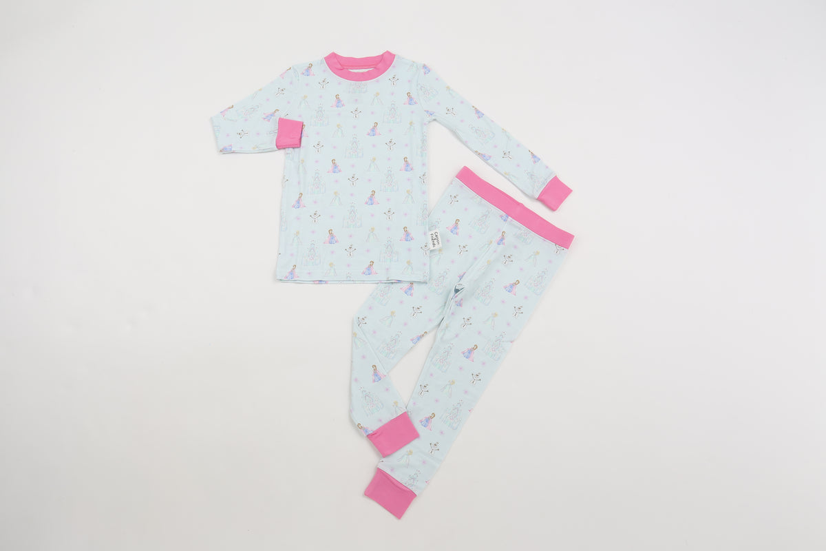 Carson and Friends Viscose Bamboo Two Piece Pajamas- Ice Princess