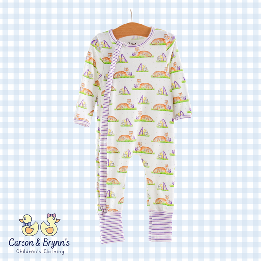 Mascot Mania in Louisiana Organic Cotton Zippy Pajama