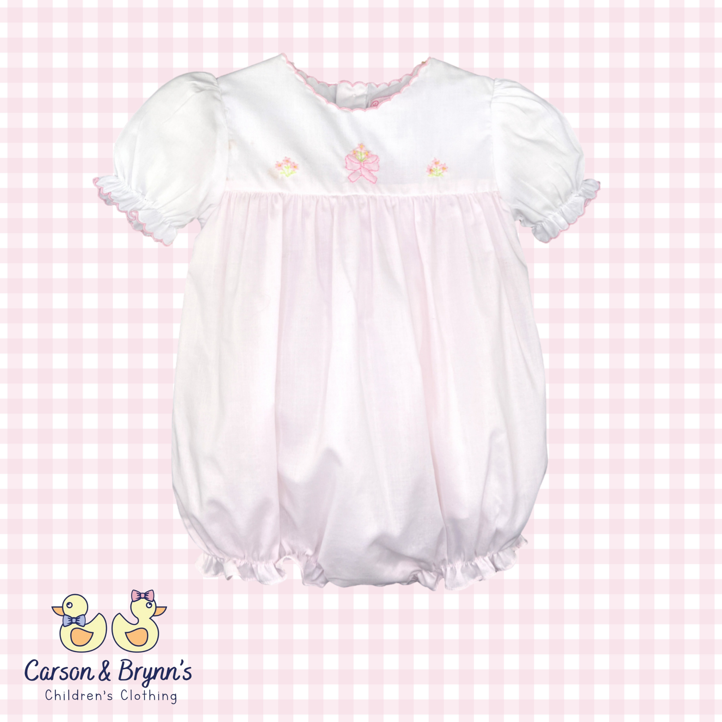 Petit Ami Shadow Stitch Bow Bubble