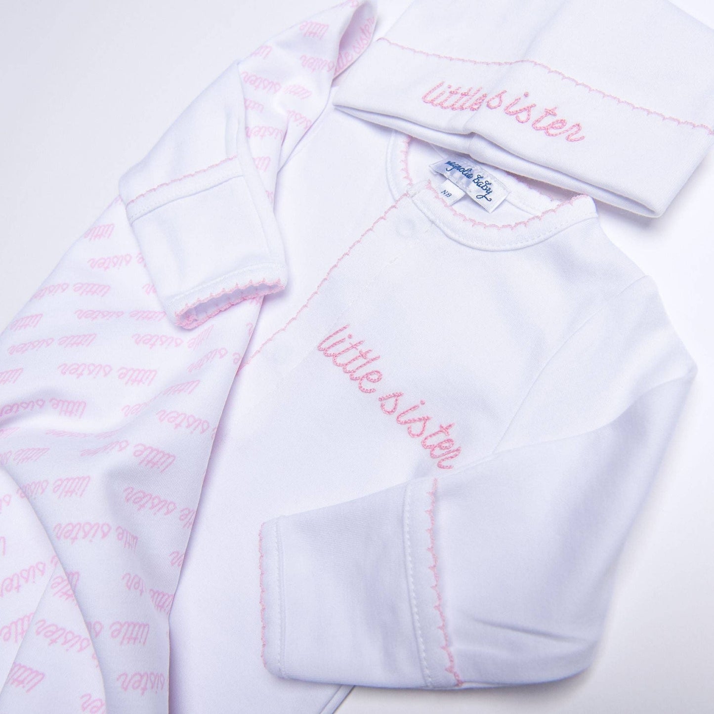 Magnolia Baby - Little Sister Embroidered Hat