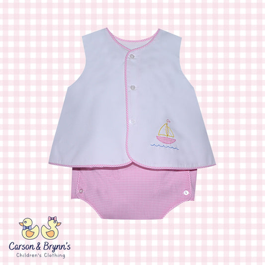 Baby Sen Sailboat Set Pink