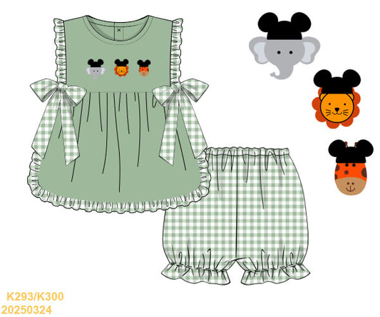 Carson and Friends Safari Hand Embroidered Bloomer Set