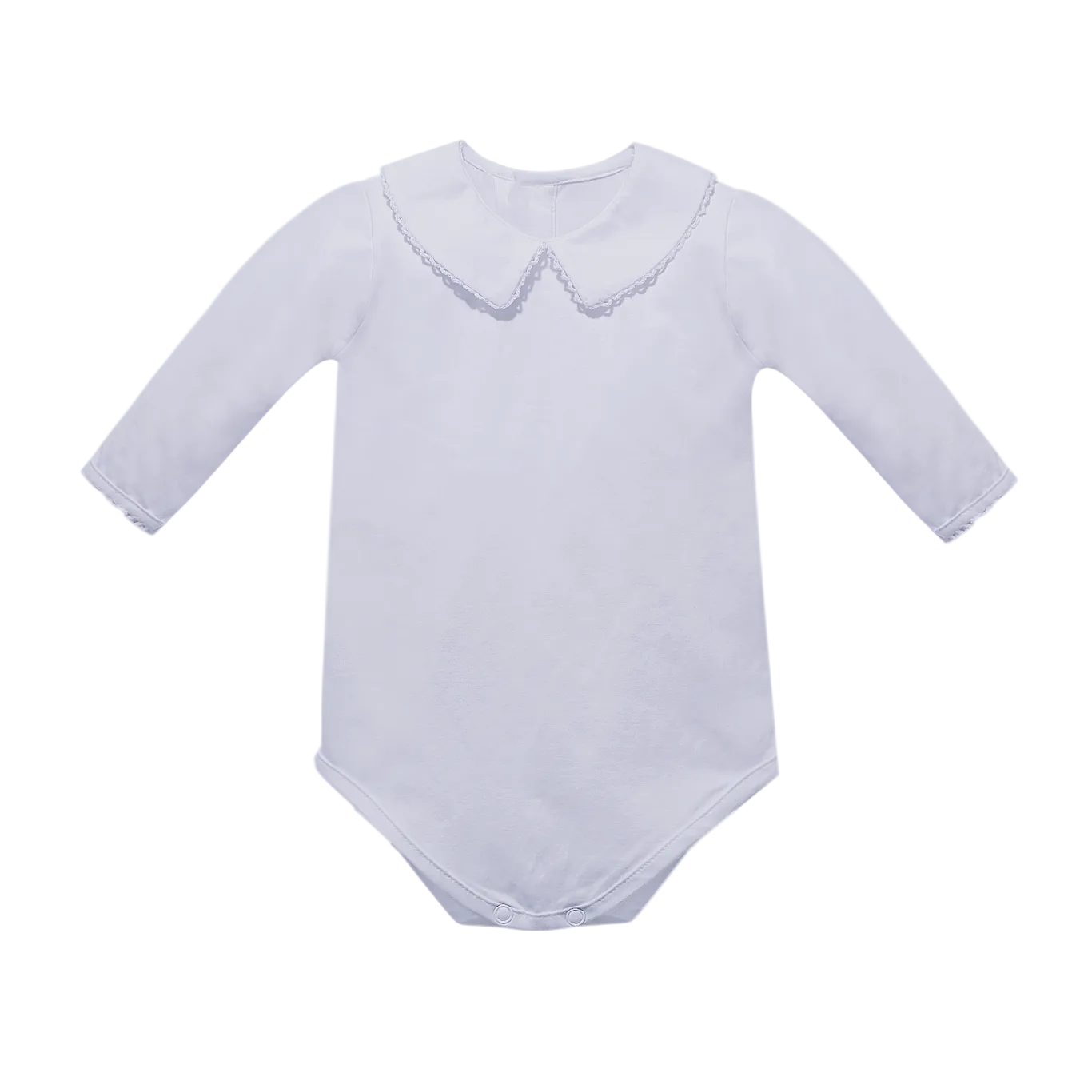 Baby Sen White Long Knit Onesie- Boys