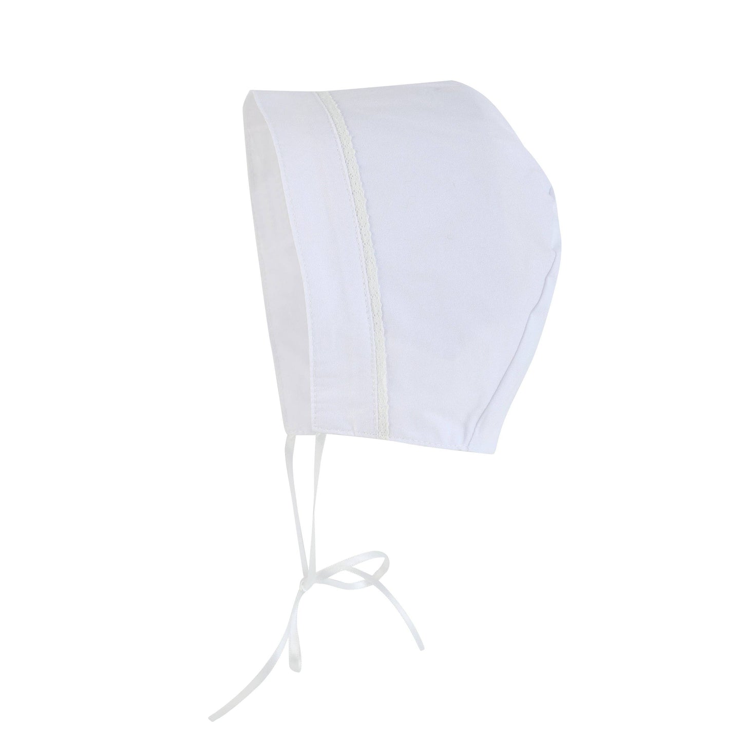 Lil Cactus - White Collared Button Romper with Bonnet