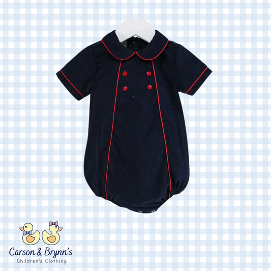 Navy and Red Micheal Bubble