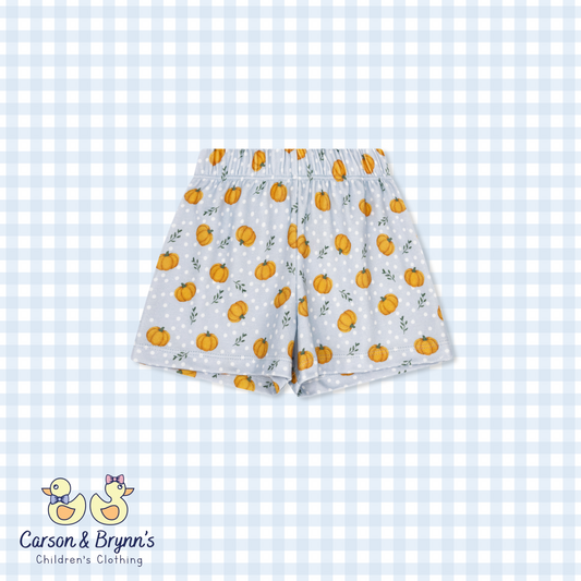 Lullaby Set Stewart Short- Pumpkin Patch Delight