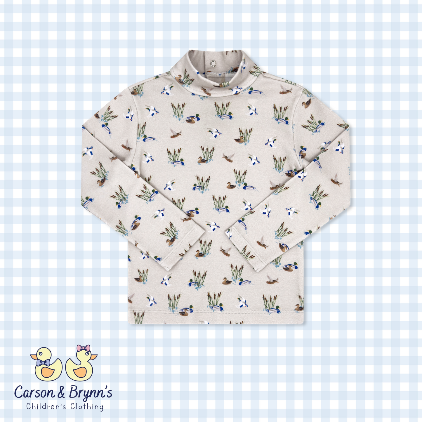 Lullaby Set Tiny Tot Turtleneck- Quacky Adventure