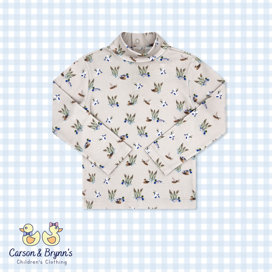 Lullaby Set Tiny Tot Turtleneck- Quacky Adventure