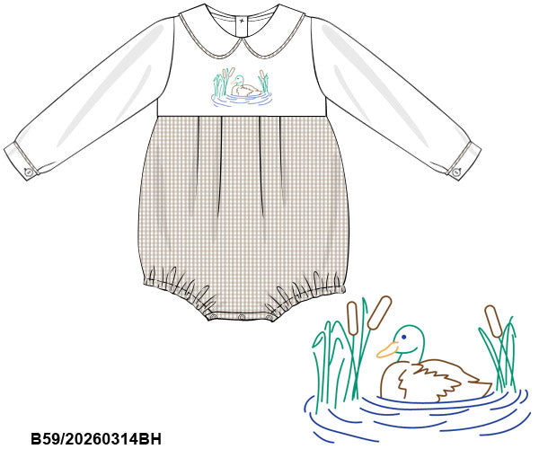 PREORDER ETA LATE AUGUST- Carson and Friends Hand Embroidered Mallards Bubble