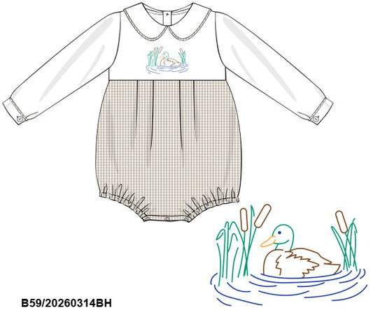 PREORDER ETA LATE AUGUST- Carson and Friends Hand Embroidered Mallards Bubble
