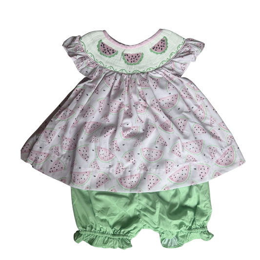 Carson and Friends Sweet Watermelons Bloomer Short Set