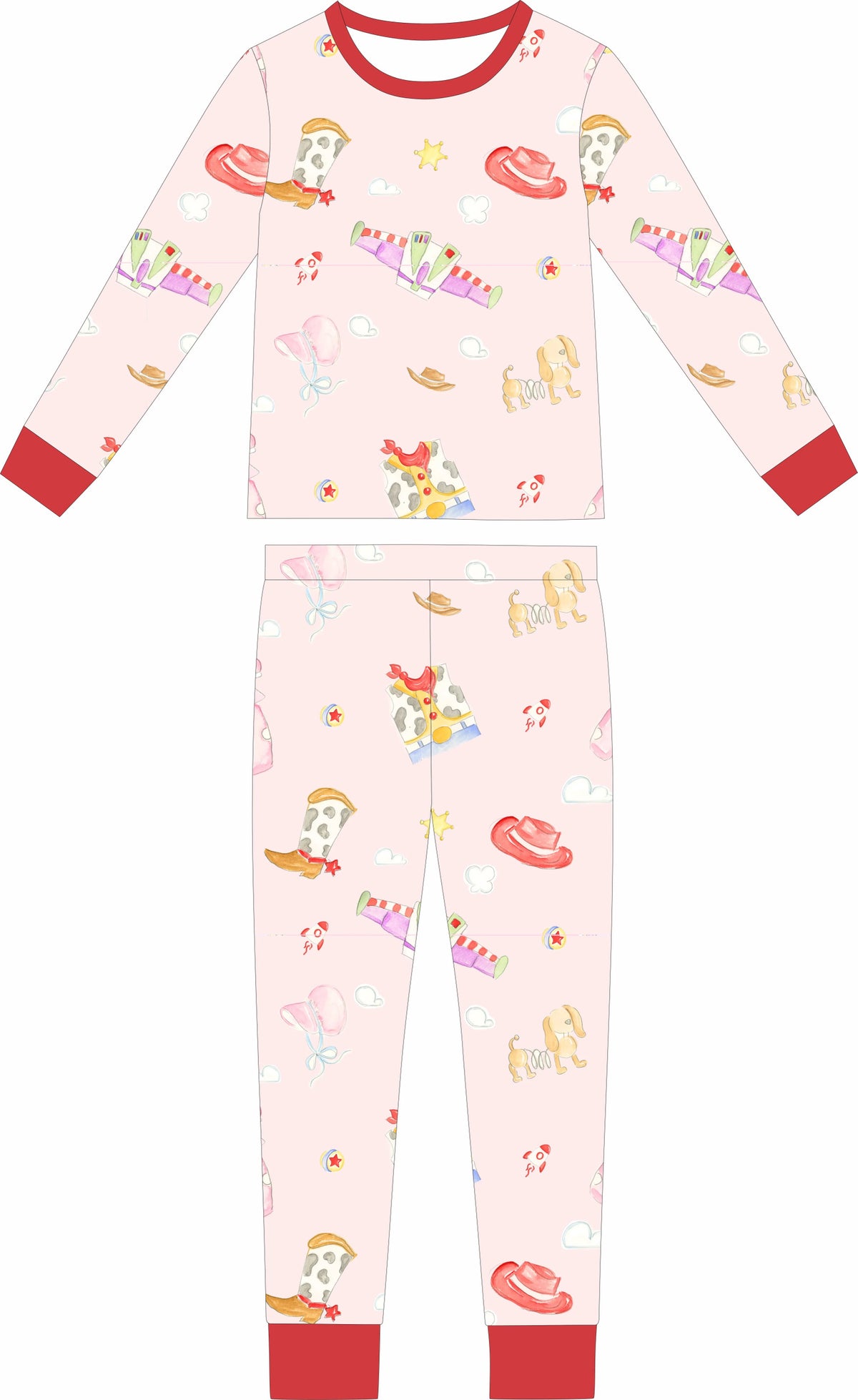 PRESALE eta NOVEMBER- $25 Special Pricing! Carson and Friends Friend in Me Pink Pajama Set