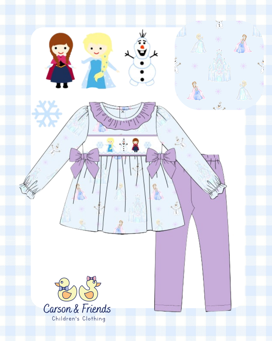 PRESALE ETA NOVEMBER- Carson and Friends Ice Princess Legging Set