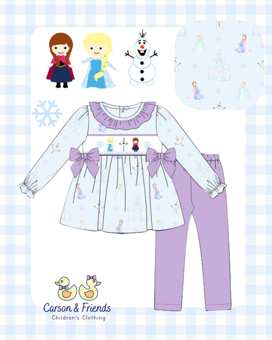 PRESALE ETA NOVEMBER- Carson and Friends Ice Princess Legging Set