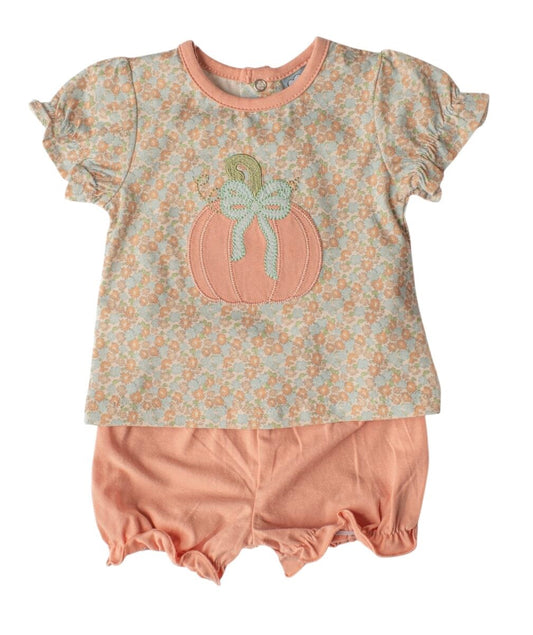 Three Sisters Pumpkin Applique Bloomer Set