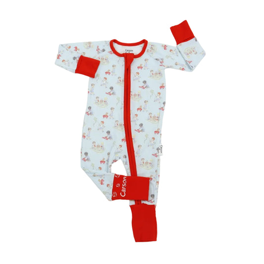 Carson and Friends Viscose Bamboo Zippy Pajamas- Boys Playtime