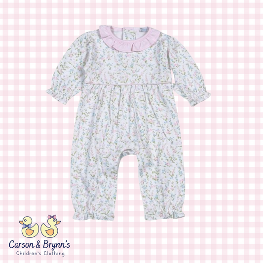 Baby Loren Vivian Floral Pima Romper