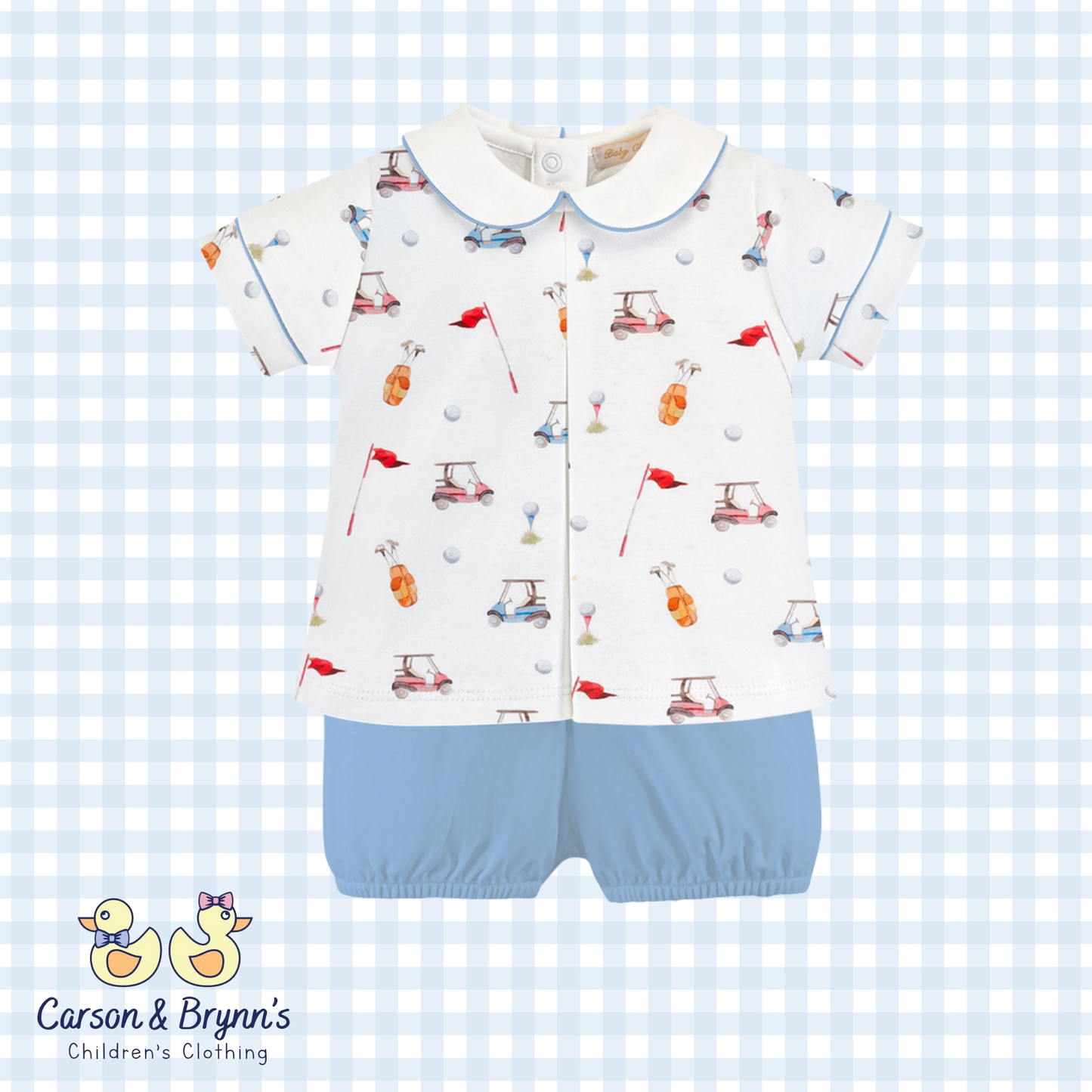 Baby Club Chic Golf Printed Tee and Bloomer Set