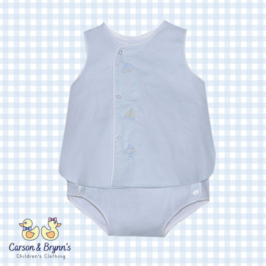 Baby Sen Blanche Diaper Set- Vehicles