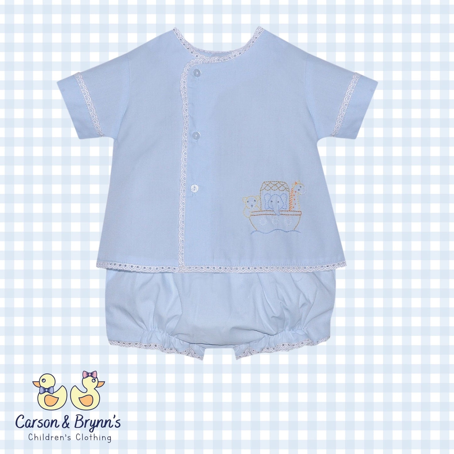 Baby Sen Blanche Diaper Set- Noah’s Ark