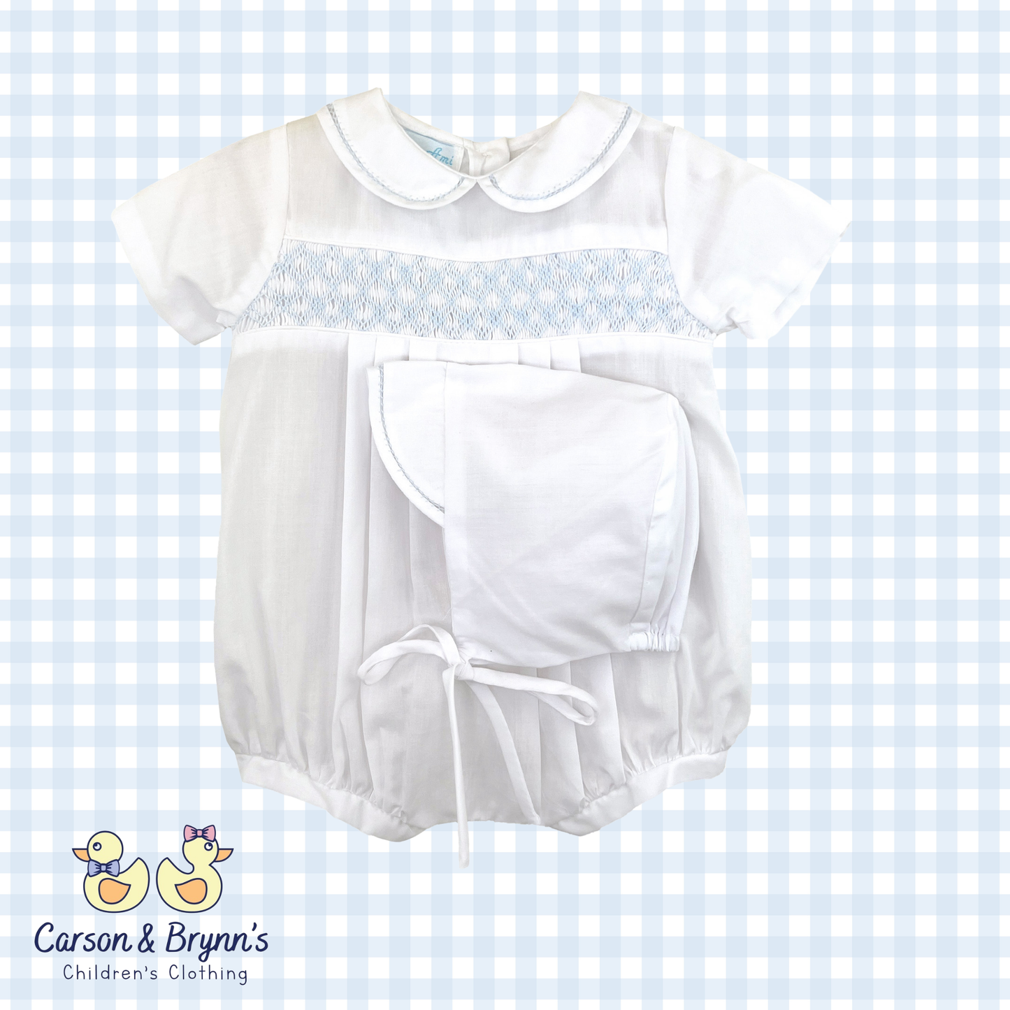 Petit Ami White Bubble and Bonnet