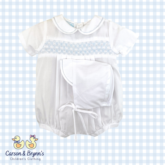 Petit Ami White Bubble and Bonnet