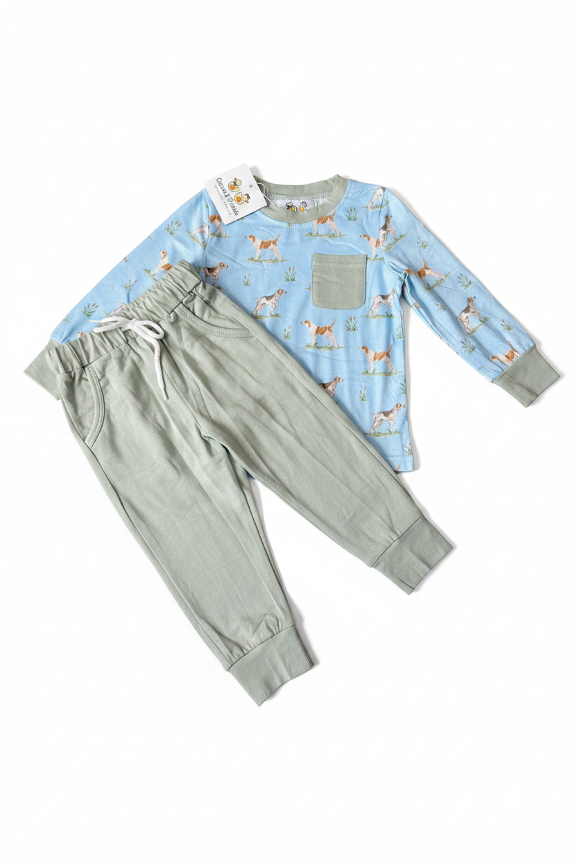 Carson and Friends Hunting Dogs Jogger Set