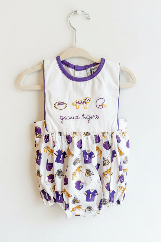 Carson and Friends Purple and Gold Hand Embroidered Bubble Boys