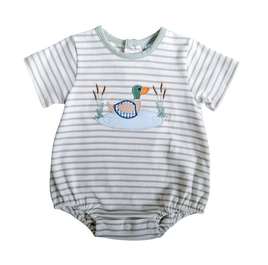 Duck Appliqué Boys Bubble