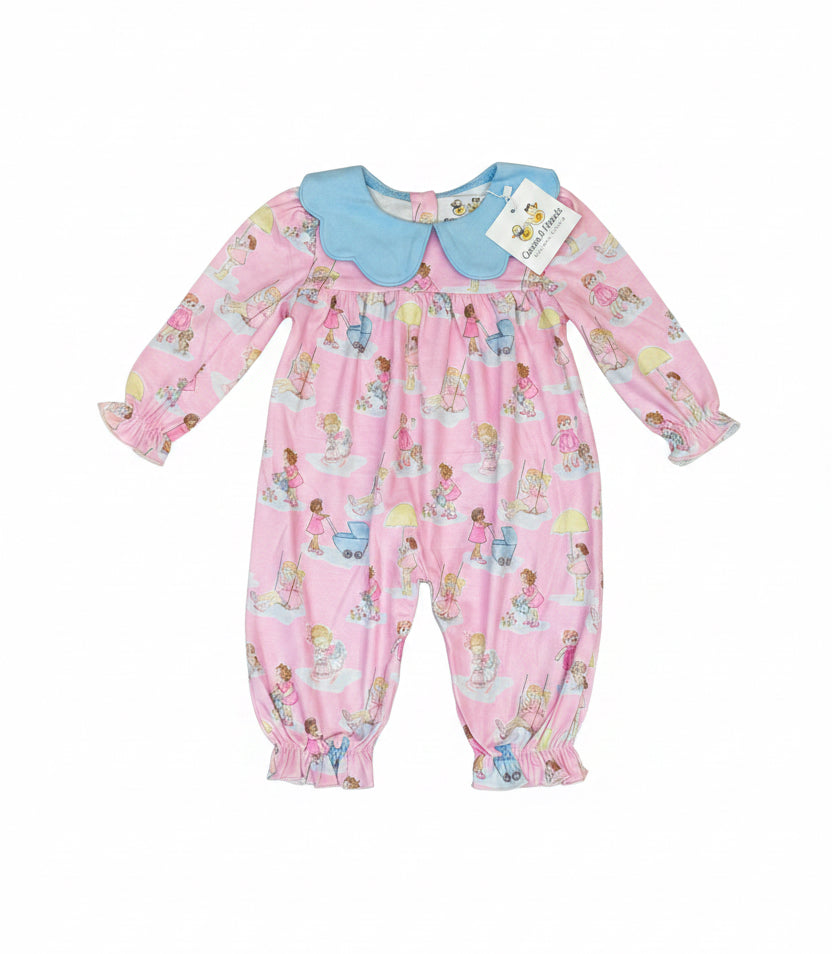 Carson and Friends Girls Adventures Long Sleeve Romper
