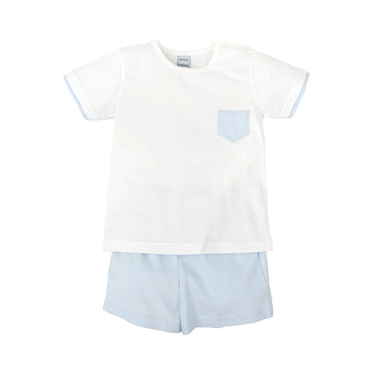 Babidu Boys Blue Short Set with Pocket