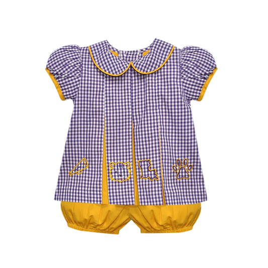 Southern Saturday Tigers 4 Logos Bloomer Set