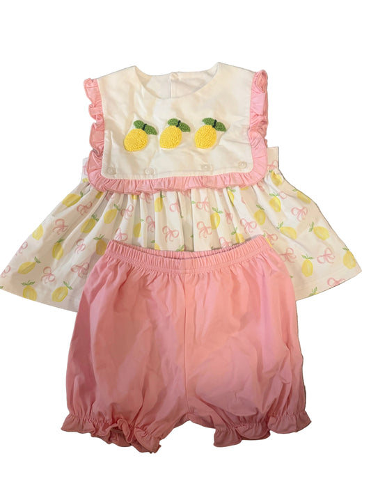 Carson and Friends French Knot Lemons Bloomer Short Set