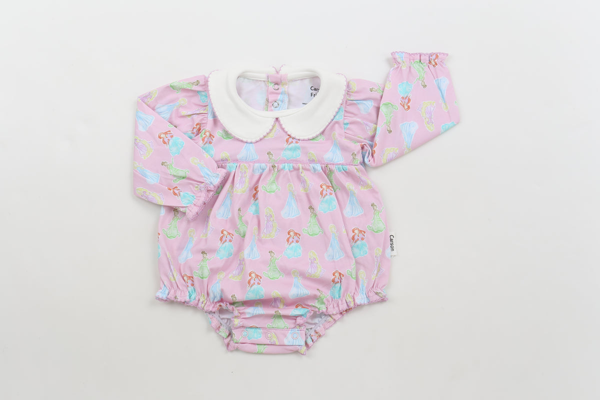 Carson and Friends Long Sleeve Girls Bubble- Princesses