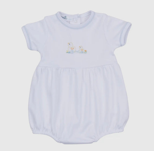 Magnolia Baby Vintage Duckie Pulltoy Bubble- Blue