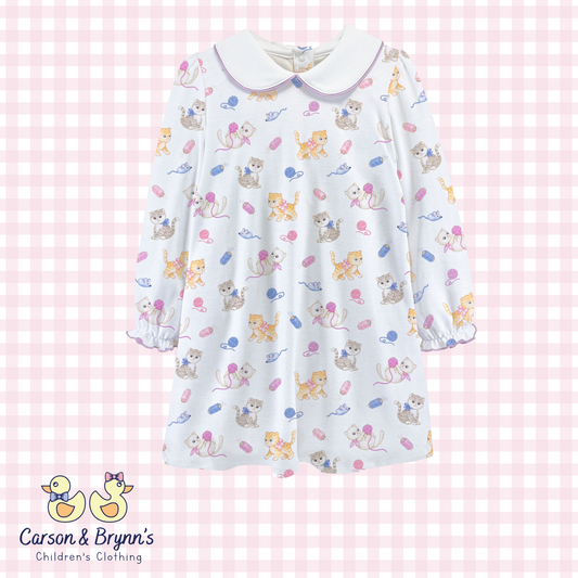 Baby Club Chic Kitty Playtime Pima Dress
