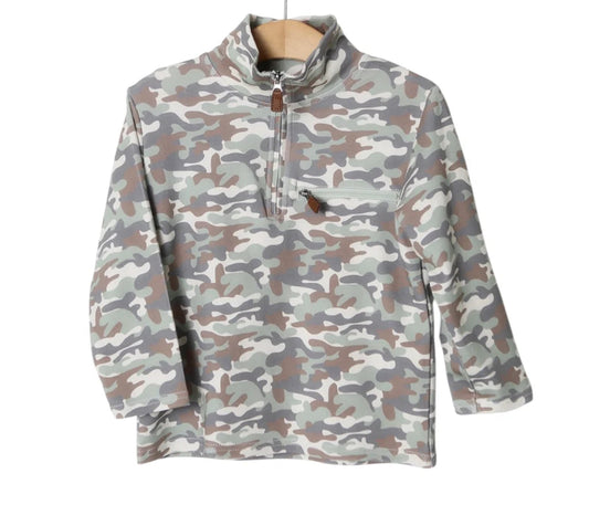 Millie Jay Kingston 1/4 Zip Pullover- Camo
