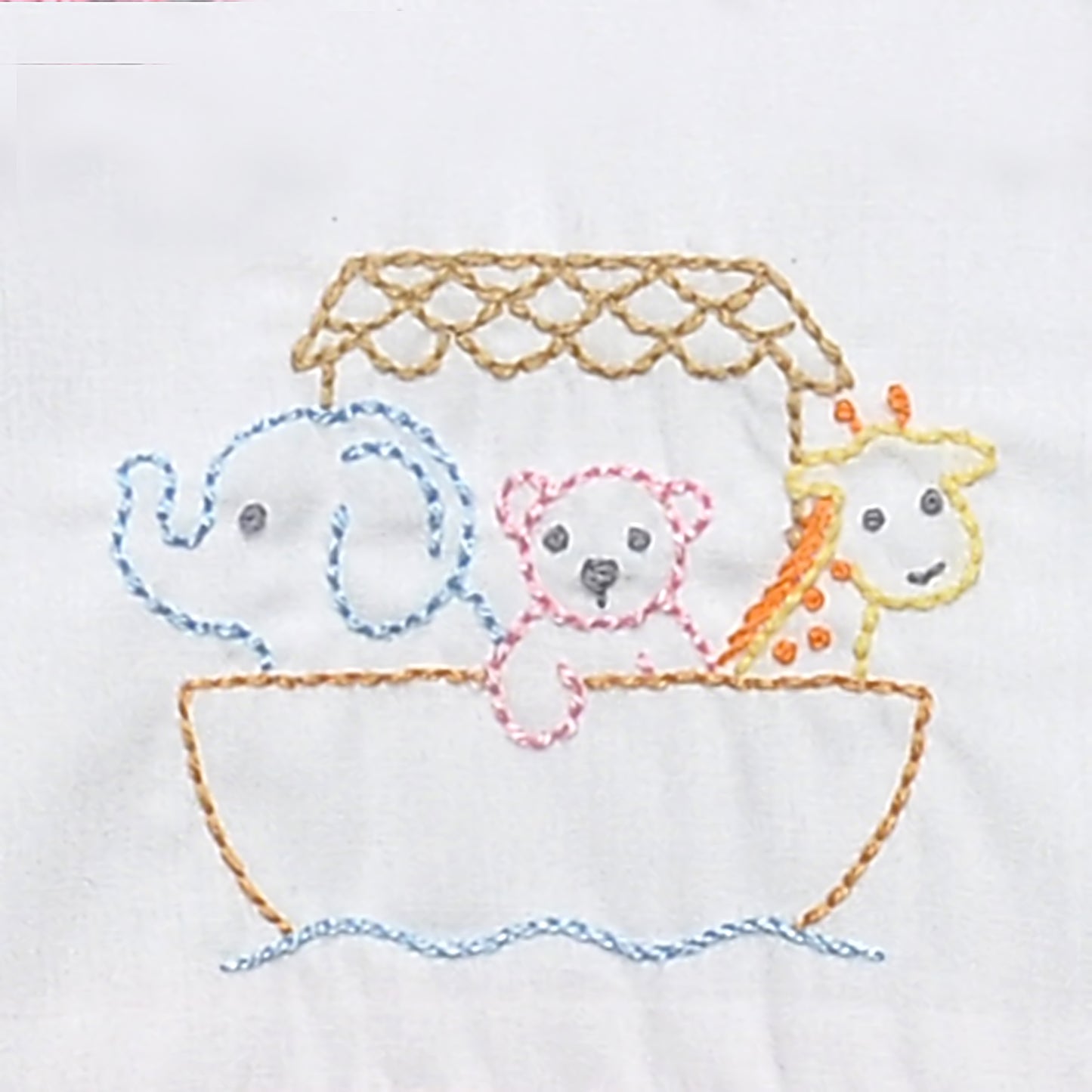 Baby Sen Brady Romper- Noah’s Ark Pink