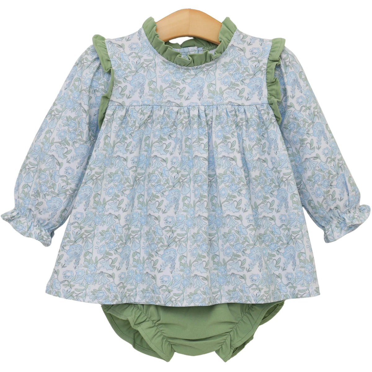 Jellybean Basin Floral Hallie Diaper Set