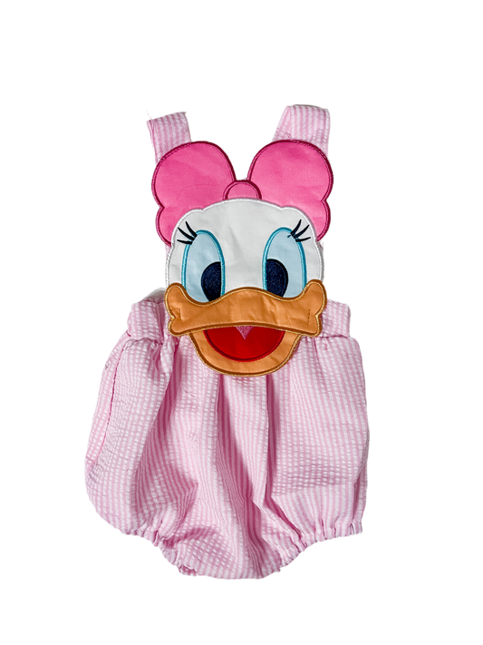 Girl Duck Embroidered Bubble