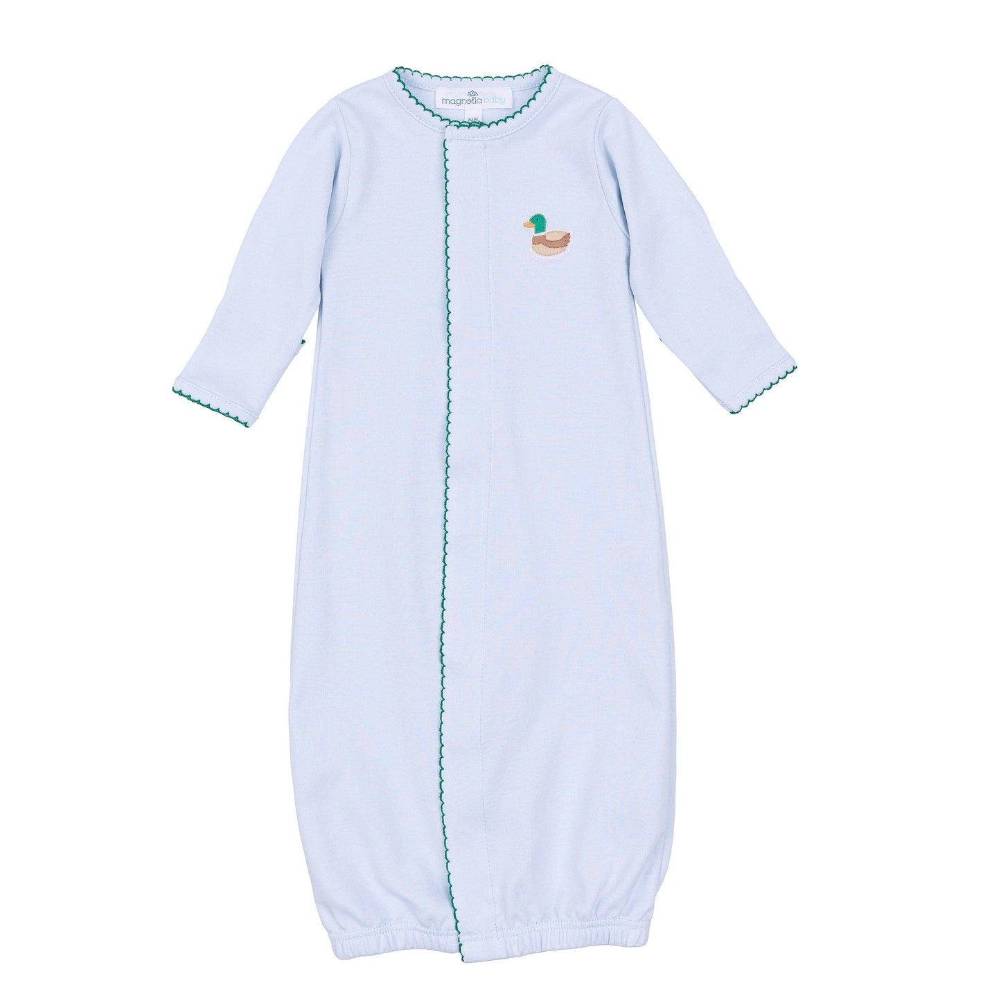 Magnolia Baby - Mini Mallard Embroidered Converter - Light Blue