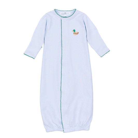 Magnolia Baby - Mini Mallard Embroidered Converter - Light Blue