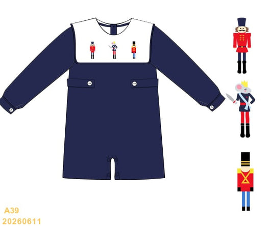 PRESALE ETA OCTOBER- Carson and Friends Nutcracker Romper