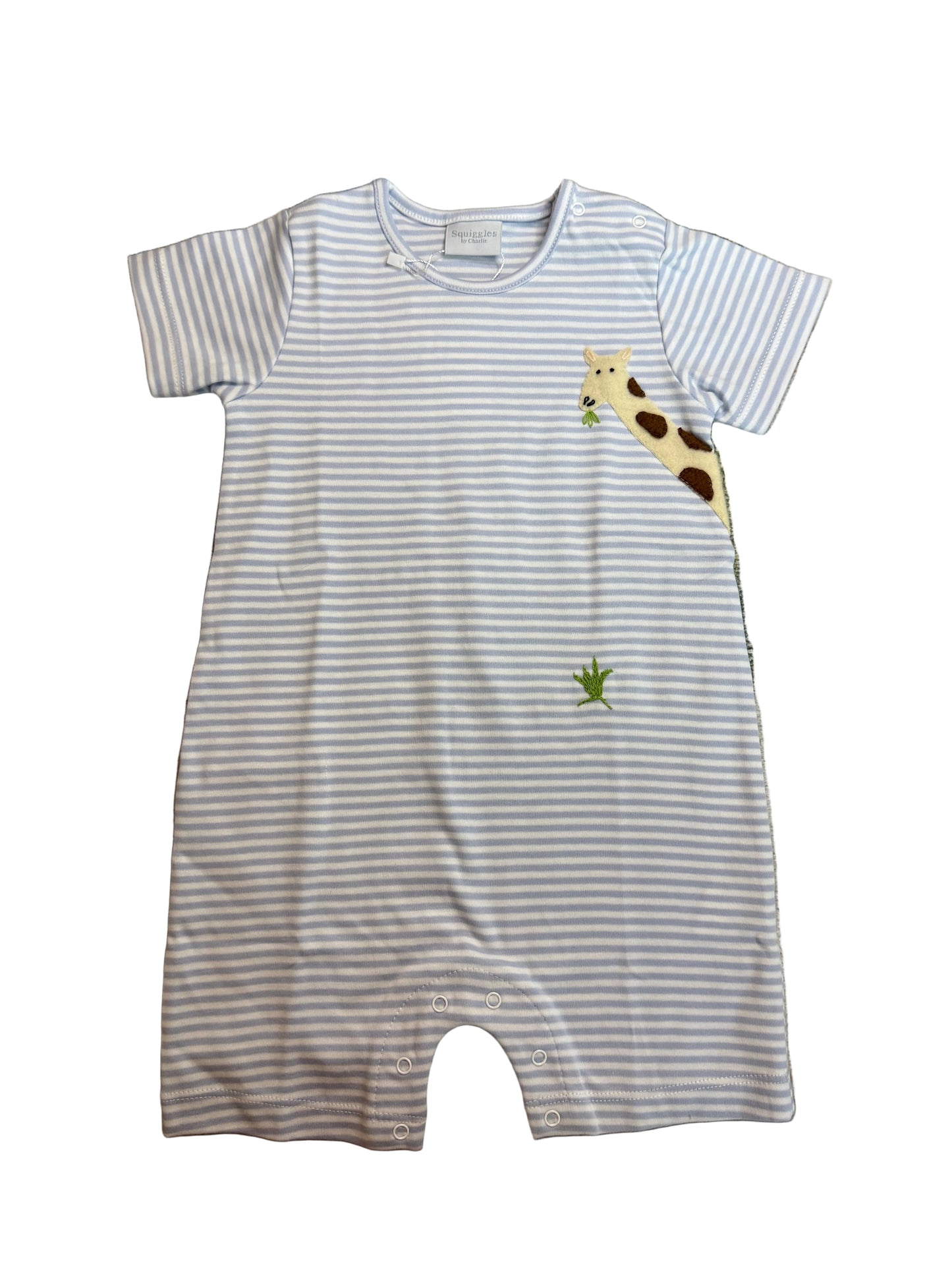 Squiggles Walk With Mom Romper- Giraffe