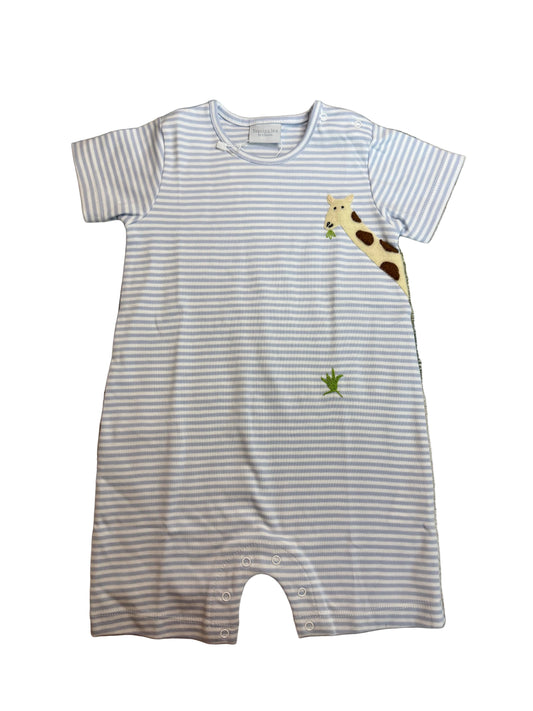 Squiggles Walk With Mom Romper- Giraffe
