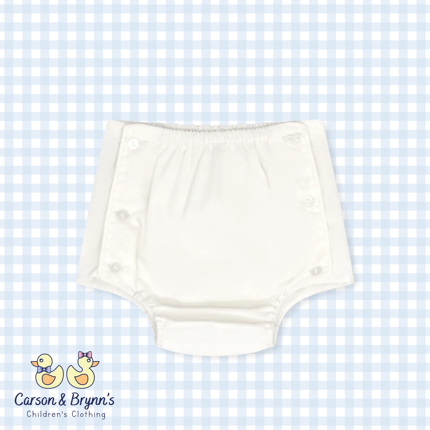 Lullaby Set Darling Diaper Cover- Blessings White