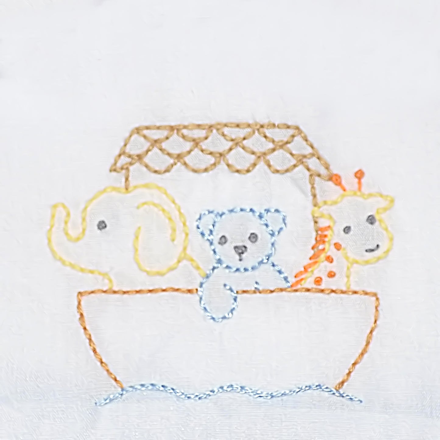 Baby Sen Brady Romper- Noah’s Ark Blue