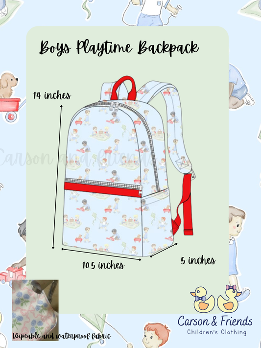 PREORDER ETA JULY 
Carson and Friends Boys Playtime Backpack